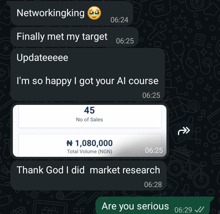 Student made 20 sales totalling N309,000 — double their N150k salary