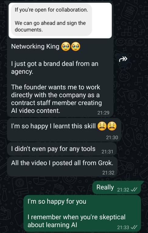 Student landed a brand deal without paying for any tools